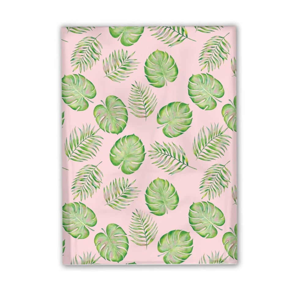 25 10X13 Poly Mailers Palm Leaves, Shipping Envelopes PRICE IS FIRM - Picture 4 of 16